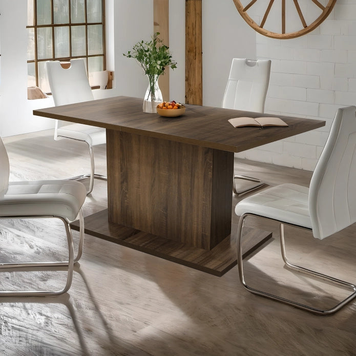 Modern Dining Table with Sturdy Central Base
