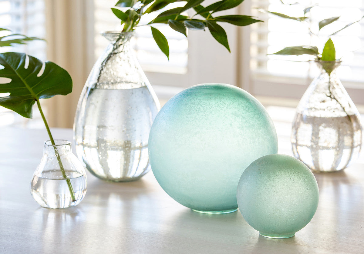 Sea Glass Decorative Orb - Large