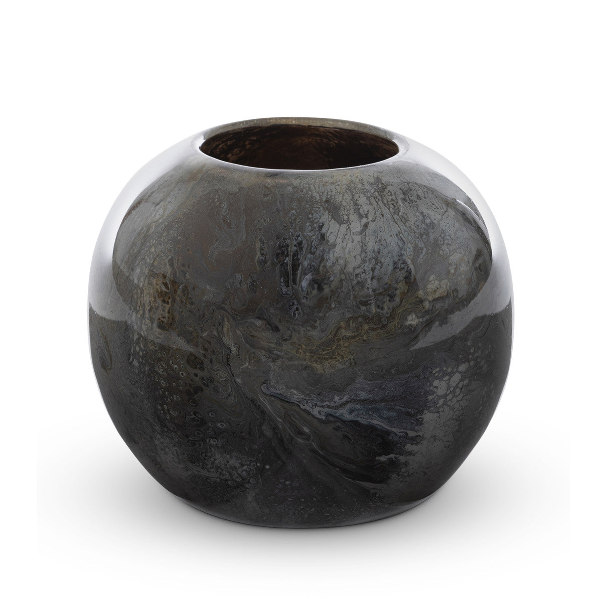 Dakota Artisan Glass Round Vase - Large