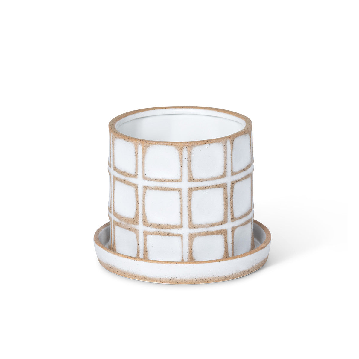 Harmony Ceramic Pot with Saucer - 7.5"