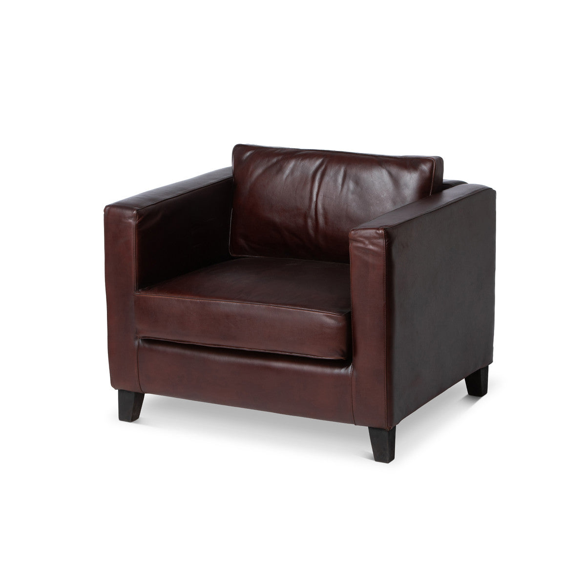 Kendall Square Backed Leather Chair