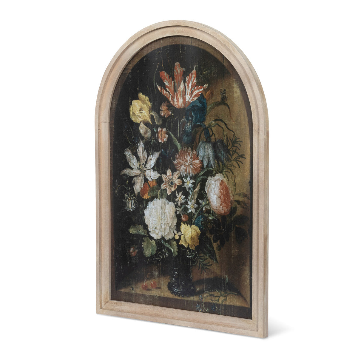 Renaissance Floral Wood Prints - 2 Assorted Styles