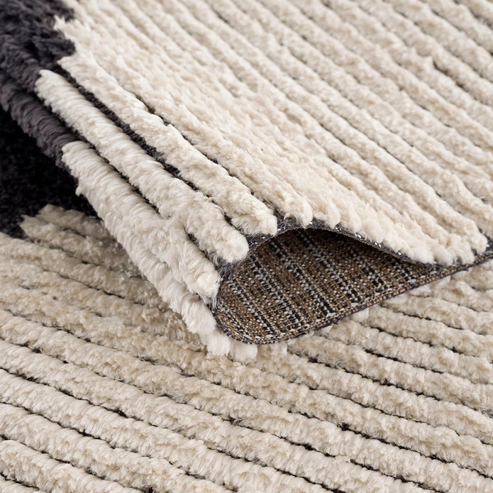 Contrasting Transitional Geo Area Rug