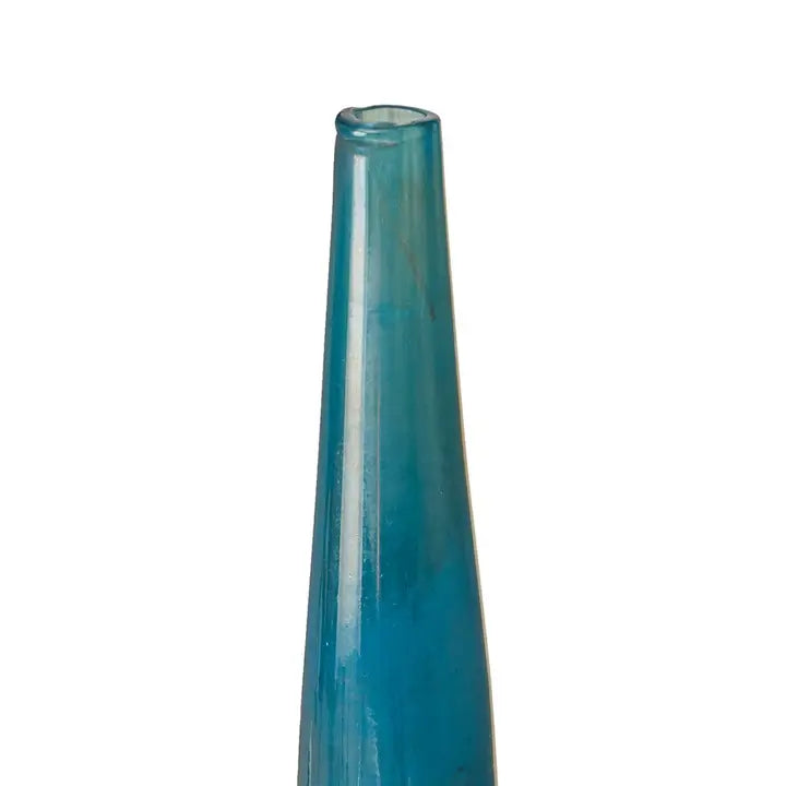 Handmade Blue Metallic Vases - Set of 3